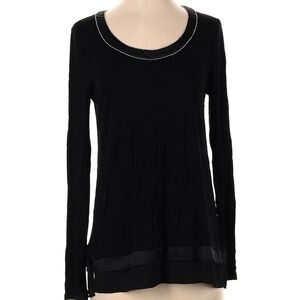 White House Black Market Black Long Sleeved Top Size Small
